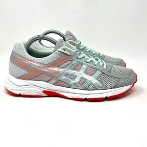 ASICS Gel Contend 4 Grey Green Pink Womens 9‎